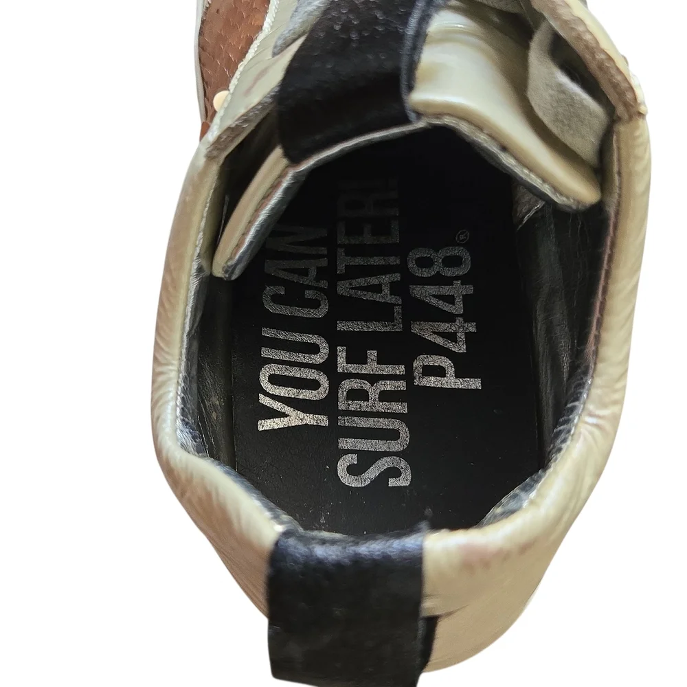 P448 Women’s Sneakers – Size 39 – Soho Mixed Metallic‎ & Cork Panels